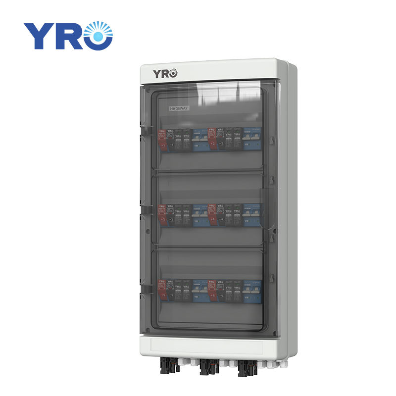 YRPVB DC Junction Box 6 In 6 Out Combiner Box Solar System Electric Array Box 